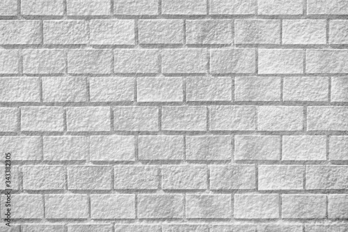 White gray color wall bricks texture abstract background