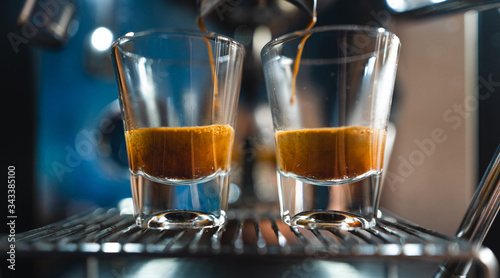 Coffee-Make coffee from the machine at home,Coffee in a cup