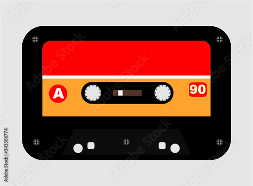 tape cassette pattern graphic design vector art