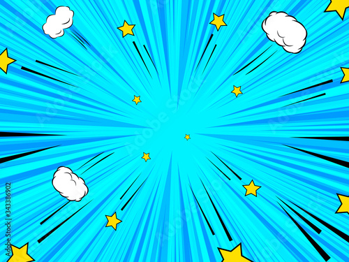 Comic dynamic explosive concept