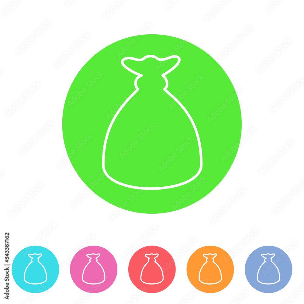 money bag sack icon flat web sign symbol logo label money bag sack icon flat web sign symbol logo label