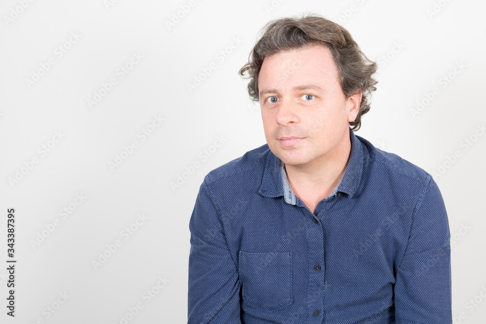 Man handsome long haired fashion style isolated on white background Man handsome long haired fashion style isolated on white background