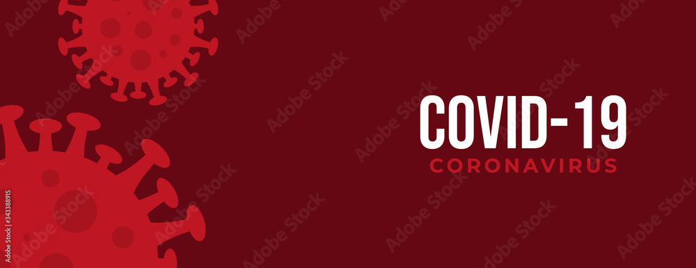 abstract red corona virus disease background design . flat and modern design concept