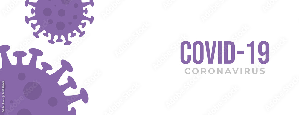 abstract flat purple corona virus background illustration design