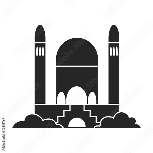 Sand castle vector icon.Black vector icon isolated on white background sand castle .