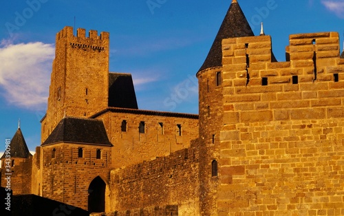 old castle of carcassonne France photo