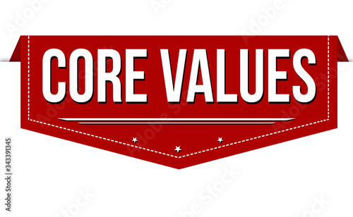 Core values banner design