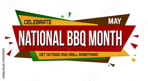 National BBQ month banner design