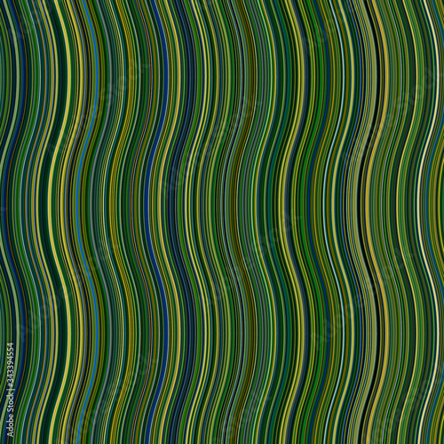 The African Style Green Fabric Patterns, Abstract Colorful Wave Texture 