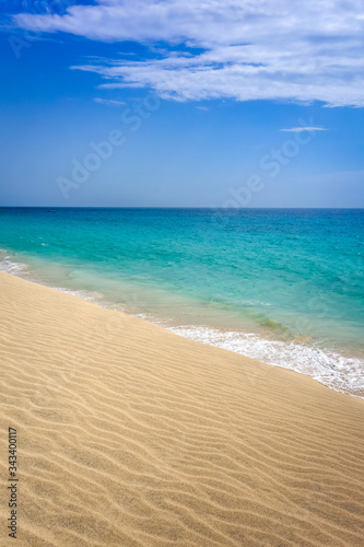 Ponta preta beach and dune in Santa Maria  Sal Island  Cape Verde