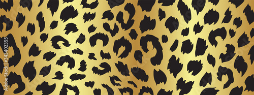 Valokuva Luxury gold Leopard texture pattern design vector