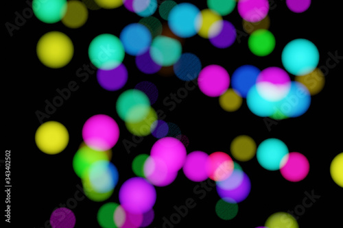 3D rendering Abstract colorful blur bokeh.
