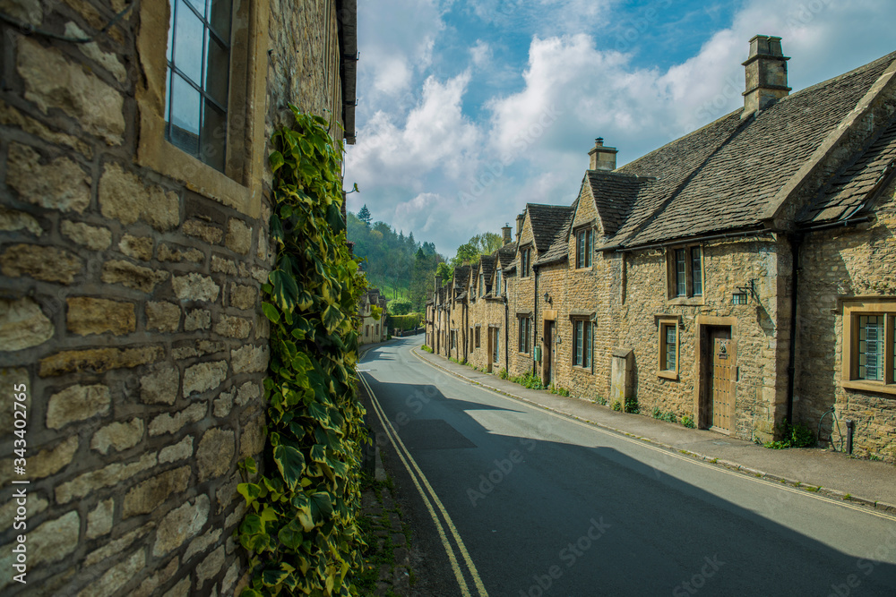 Old houses from Castle Combe village , Wiltshire, UK