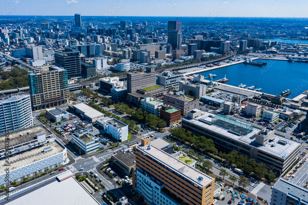 Fototapeta premium 都市 空撮