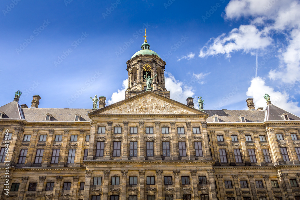 The Royal Palace in Dam, Amsterdam, The Netherlands