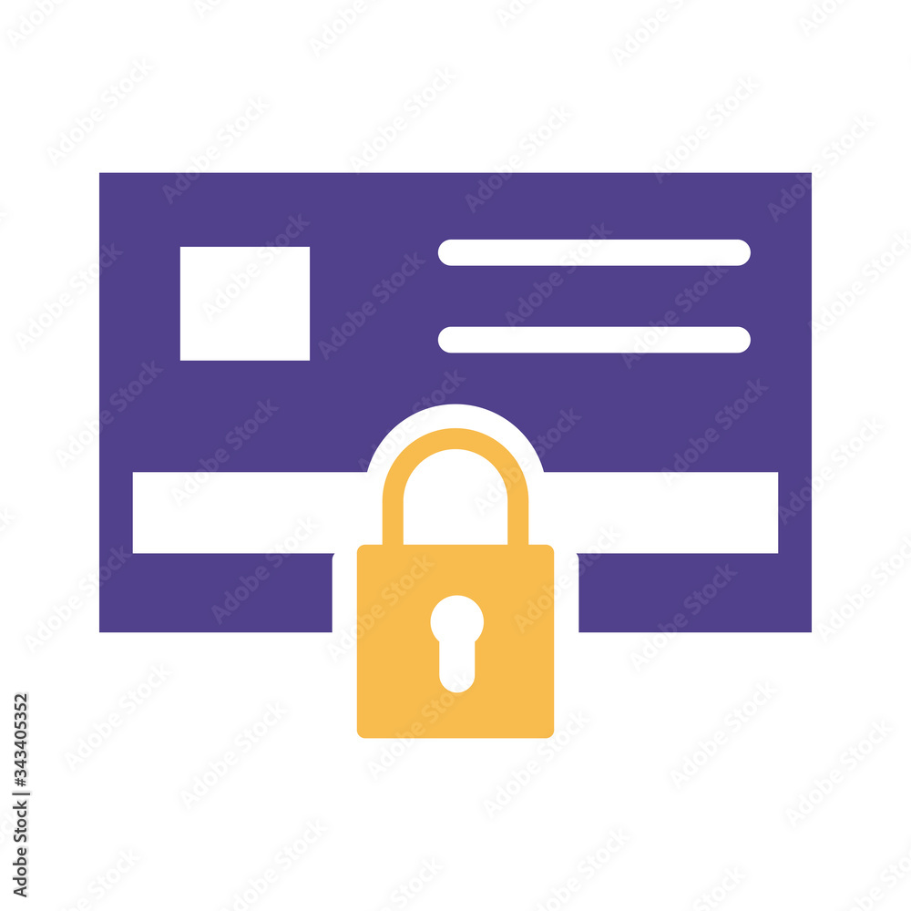 padlock insurance silhouette style icon padlock insurance silhouette style icon