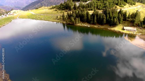 Arial view of the Prokosko lake in Bosnia and Herzegovina