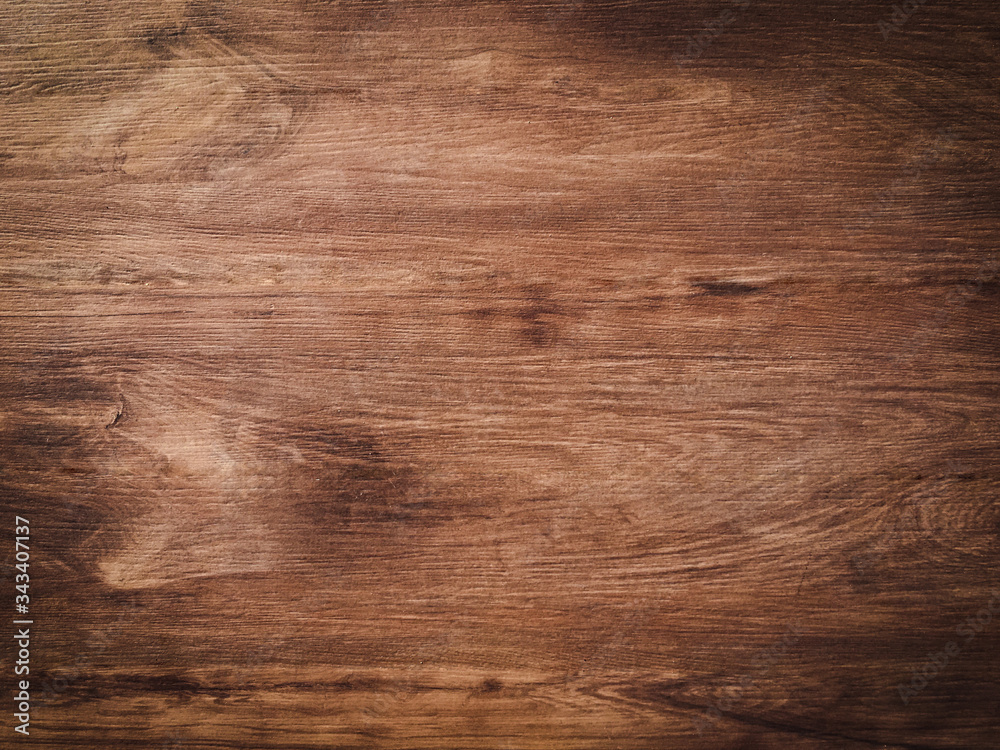 Naklejka premium Dark wood texture use as natural background with copy space for artwork. Top view