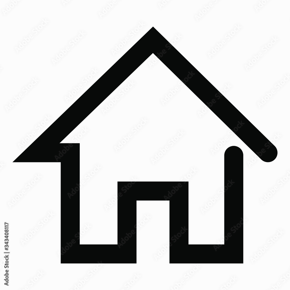 New home vector icon isolated minimal single flat linear icon for application and info-graphic. Commercial line vector icon for websites and mobile minimalistic flat design. New home vector icon isolated minimal single flat linear icon for application and info-graphic. Commercial line vector icon for websites and mobile minimalistic flat design.