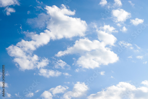 Fototapeta Naklejka Na Ścianę i Meble -  white clouds on blue sky