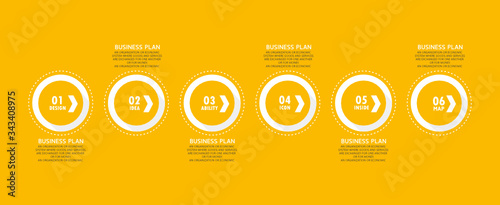 infographic can be used for process, presentations, layout, banner,info graph There are 6 steps or layers vector illustration.