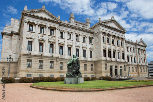 Montevideo, Uruguay, Parliament. The legislative Palace is a building in Montevideo that hosts the sessions of the General Assembly of Uruguay. One of the main attractions of Montevideo and all of Ur