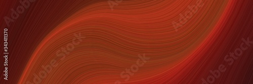 elegant dynamic designed horizontal cover with saddle brown, dark red and very dark red colors. fluid curved lines with dynamic flowing waves and curves