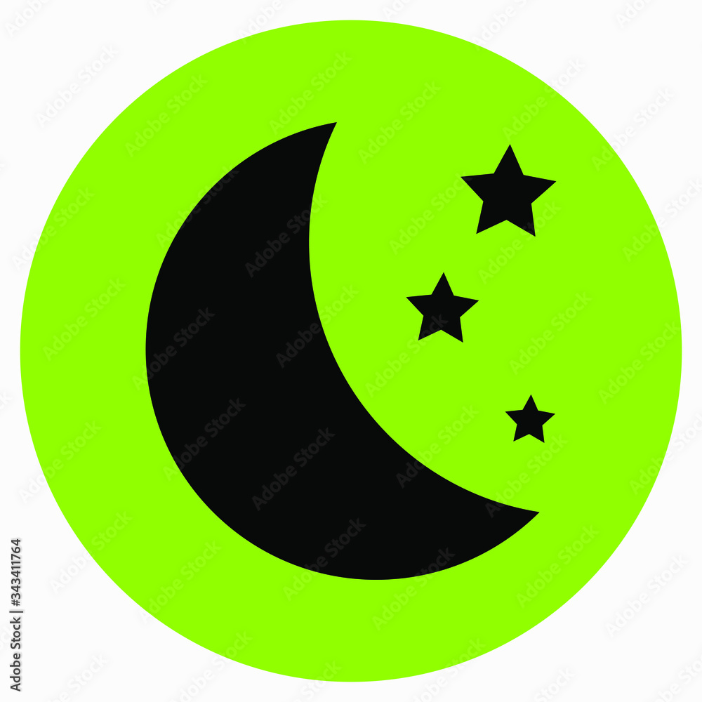 Moon and stars icon isolated minimal single flat linear icon for application and info-graphic. Commercial line vector icon for websites and mobile minimalistic flat design. Moon and stars icon isolated minimal single flat linear icon for application and info-graphic. Commercial line vector icon for websites and mobile minimalistic flat design.