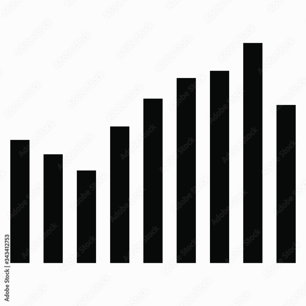 Arrow bar chart icon isolated minimal single flat linear icon for application and info-graphic. Commercial line vector icon for websites and mobile minimalistic flat design. Arrow bar chart icon isolated minimal single flat linear icon for application and info-graphic. Commercial line vector icon for websites and mobile minimalistic flat design.