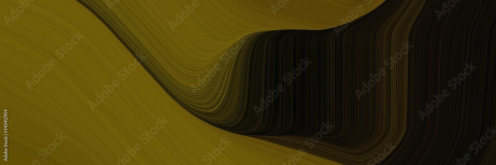 elegant surreal cover with chocolate, black and very dark green colors. fluid curved flowing waves and curves