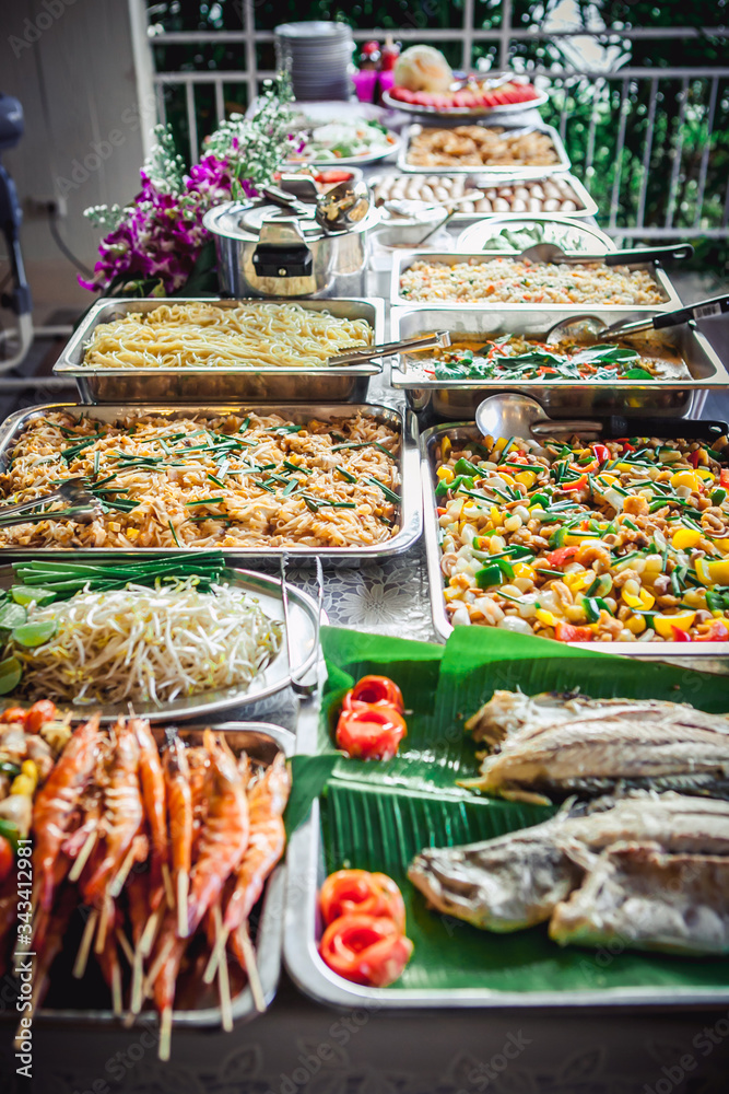 Traditional Thai wedding food in Phuket Thailand