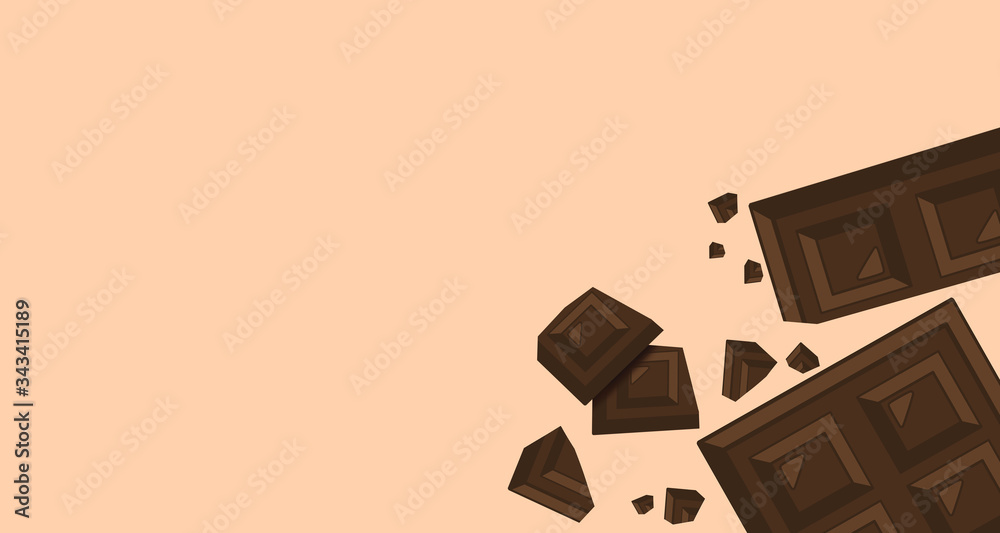 チョコレート チョコ Chocolate 壁紙 ブラウン 背景 素材 Stock Illustration Adobe Stock