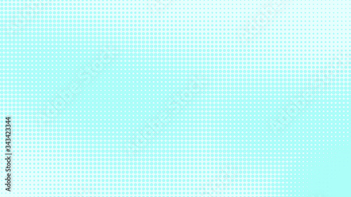 Dots halftone white blue and green color pattern gradient texture with technology digital background. Medicine healthcare with science concept. 