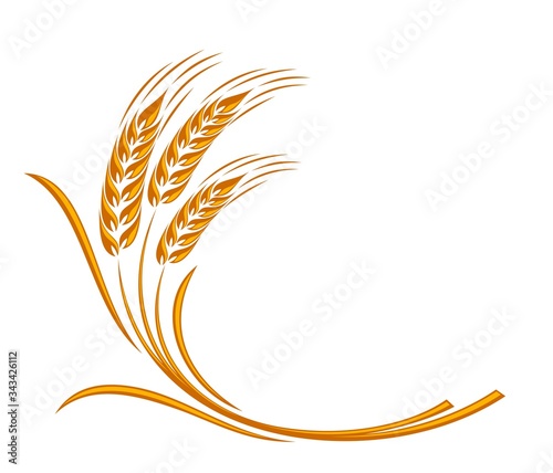 Symbol of a gold ear of wheat.