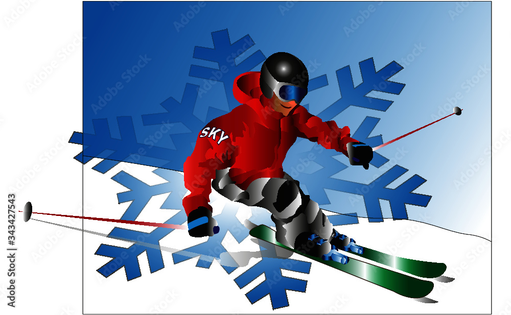 Obraz premium ski-club