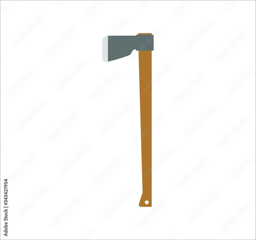 gardening ax. illustration for web and mobile design. gardening ax. illustration for web and mobile design.