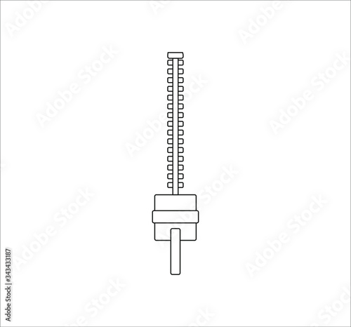 gardening electric hedge trimmer. illustration for web and mobile design.