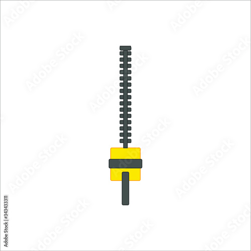 gardening electric hedge trimmer. illustration for web and mobile design.