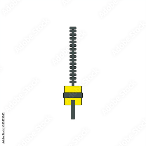 gardening electric hedge trimmer. illustration for web and mobile design.