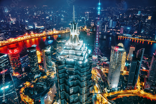 Photography Oriental Pearl Tower at the nighttime