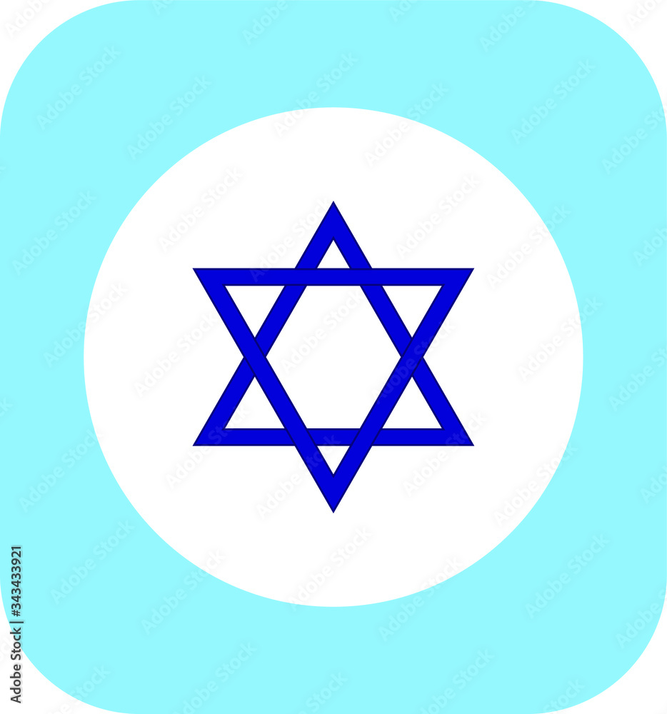 the star of david typical of the jewish religion. illustration for web and mobile design. the star of david typical of the jewish religion. illustration for web and mobile design.
