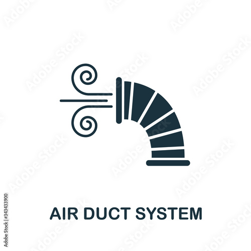 Air Dust System icon. Simple illustration from ventilation equipment collection. Creative Air Dust System icon for web design, templates, infographics