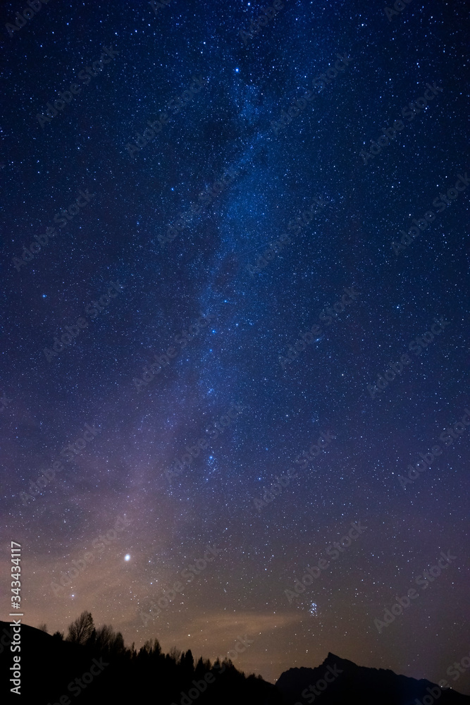 night sky near High Tatras, Slovakia