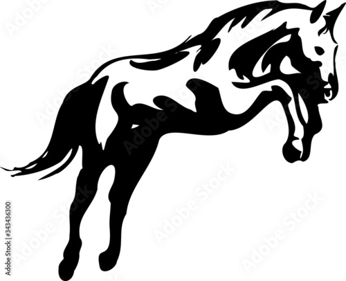 Vector illustration of a horse