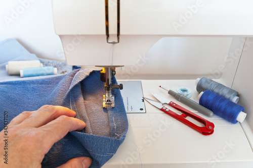 Foto Sewing and needlework at home