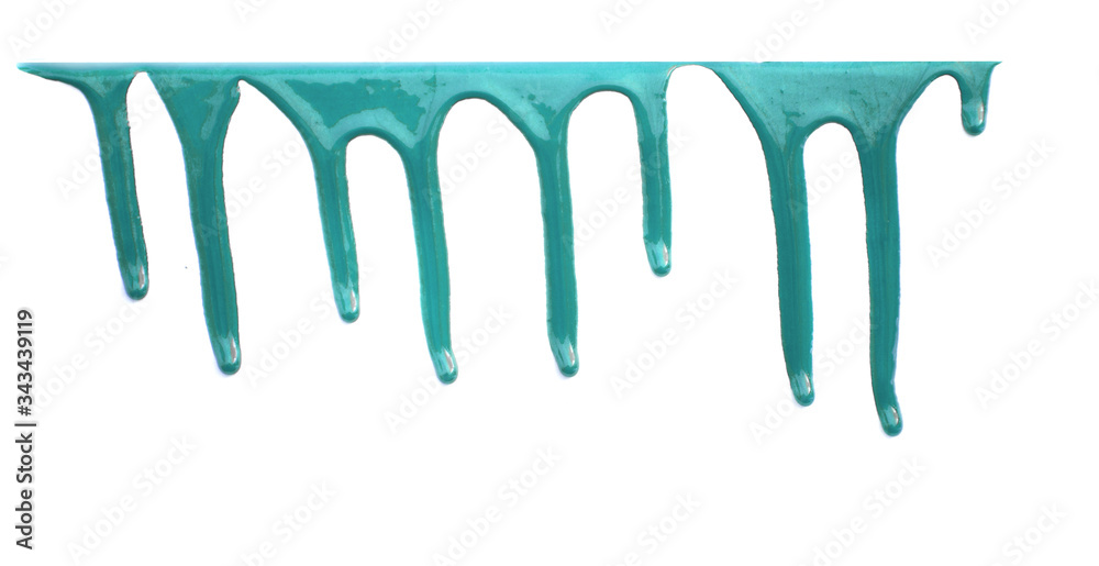 Colorful drops of paint on a white background Colorful drops of paint on a white background
