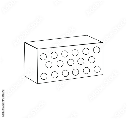 bricklayer brick. illustration for web and mobile design.