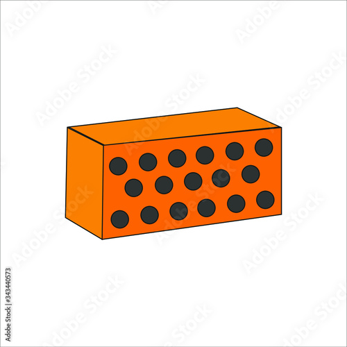 bricklayer brick. illustration for web and mobile design.