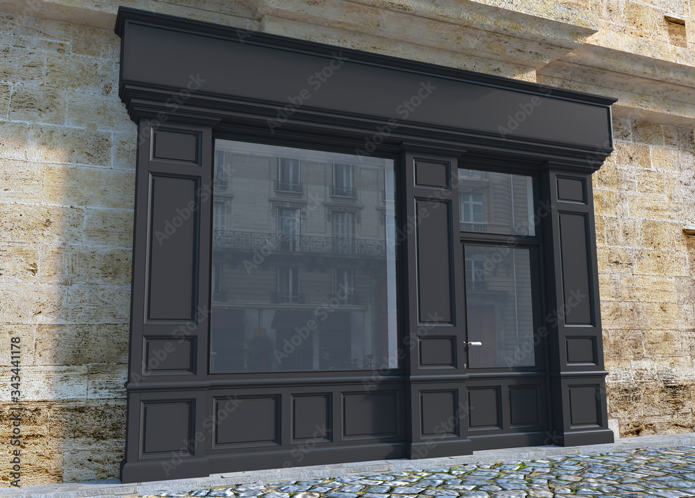 Small Shop front gray