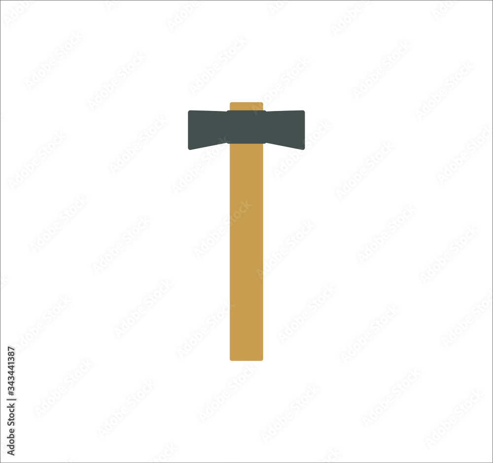 mason hammer construction site. illustration for web and mobile design. mason hammer construction site. illustration for web and mobile design.